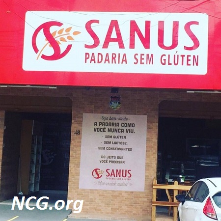 Fachada da padaria Sanus sem gluten - Padaria sem gluten e sem lactose em Goiânia (GO) Sanus - NaoContemGluten.ORG
