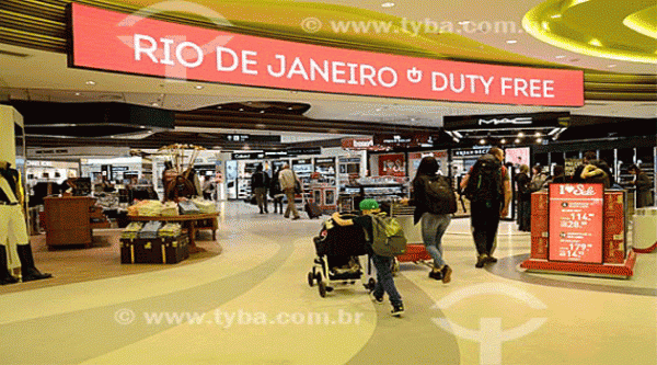 Espaço sem glúten no Aeroporto Tom Jobim em Galeão (RJ) - Duty Free, loja de produtos que fica dentro do aeroporto. Imagem da internet* sem glúten