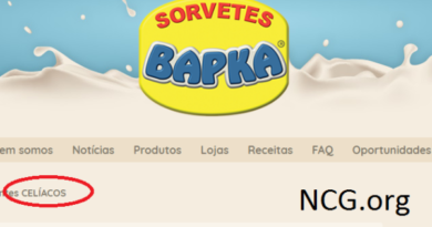 Sorvetes BAPKA disponibiliza informações dos produtos para CELÍACOS