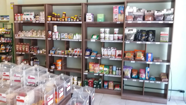 Loja de produto natural sem glúten em Tucuruvi (SP) Armazem Francesco, interior da loja