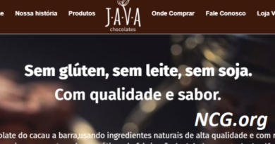 Java Chocolates sem gluten, sem leite e livre de contaminação cruzada