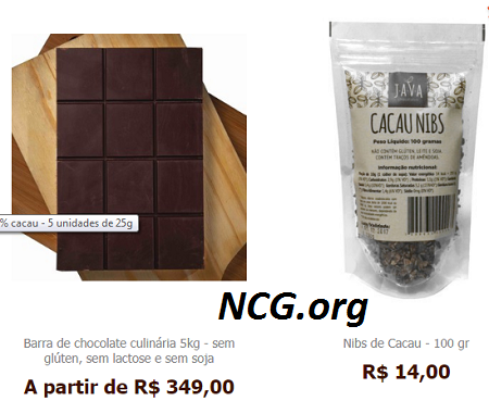 Barra de chocolate culinária 5kg sem gluten - Java Chocolates sem gluten, sem leite e livre de contaminação cruzada - Não Contém Gluten