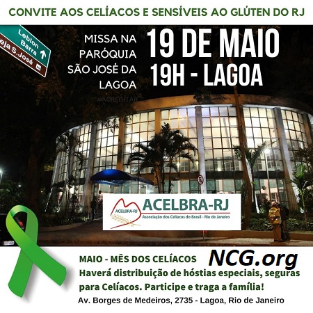 Eventos do mês da conscientização da doença celíaca - Rio de Janeiro RJ - NaoContemGluten.ORG