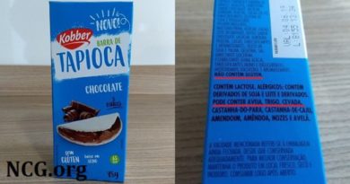 Barra de Tapioca com chocolate sem gluten da Kobber Alimentos