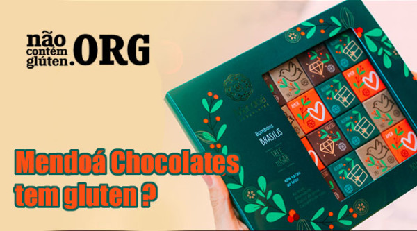 Mendoá Chocolates tem gluten? Resposta do SAC